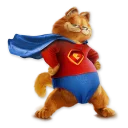 💪 emoji Garfield Telegram sticker 6 of 19