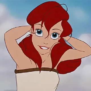 🧜‍♀ emoji ⇢ 𝘼𝙧𝙞𝙚𝙡 𝘿𝙞𝙨𝙣𝙚𝙮 | @AquaStickers 💎 Telegram sticker 15 of 80