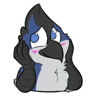 😳 emoji Avalon Blueavian Telegram sticker 8 of 106