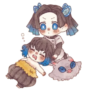 🍤 emoji Chibi KNY "02" @Lindadotwav Telegram sticker 20 of 77
