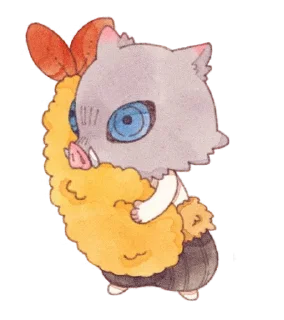 🍤 emoji Chibi KNY "02" @Lindadotwav Telegram sticker 3 of 77