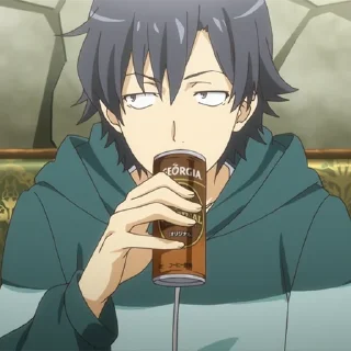 🎲 emoji ☕️Hikigaya, Hachiman☕️ @xxTokyo_Art Telegram sticker 10 of 70