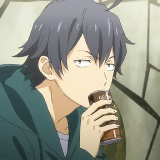 🎲 emoji ☕️Hikigaya, Hachiman☕️ @xxTokyo_Art Telegram sticker 9 of 70