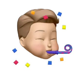 🥳 emoji @chriptico memoji - pack Telegram sticker 15 of 45
