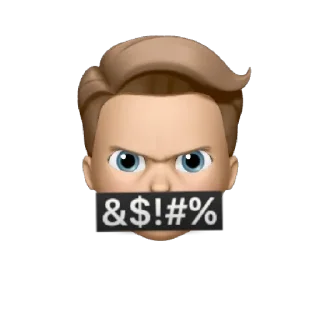 🤬 emoji @chriptico memoji - pack Telegram sticker 17 of 45