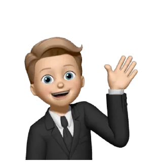 👋 emoji @chriptico memoji - pack Telegram sticker 3 of 45