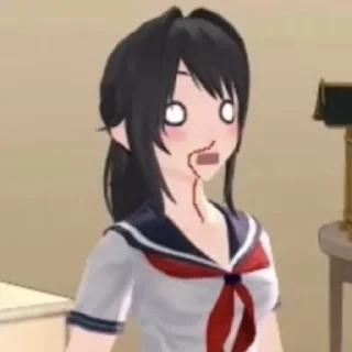 😱 emoji yandere simulator @stickermily Telegram sticker 11 of 50