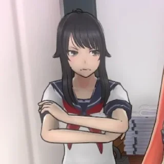 😒 emoji yandere simulator @stickermily Telegram sticker 18 of 50