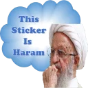Sticker from This pack is Haram
