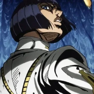 🖇 emoji 🎫 bruno buccellati .❈. @KA_anime_sticker Telegram sticker 14 of 100