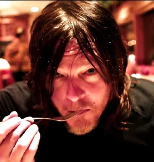 😐 emoji Daryl Dixon by @Lieutenant_Nightwolf Telegram sticker 24 of 120