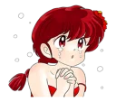 😢 emoji Ranma 1/2 Telegram sticker 9 of 40