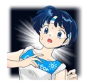 😦 emoji Ranma 1/2 Telegram sticker 24 of 40