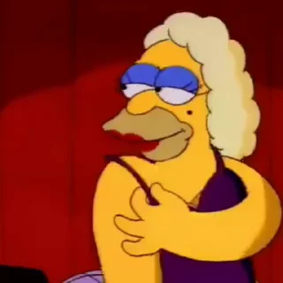 🥰 emoji ‘The Simpsons | @iStickerLand, Telegram sticker 17 of 50