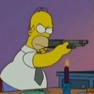 🔫 emoji The Simpsons @stickee Telegram sticker 21 of 24