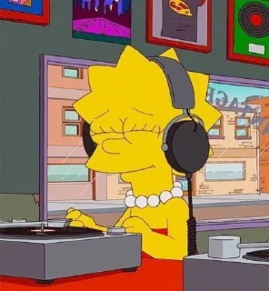 🎵 emoji The Simpsons @stickee Telegram sticker 6 of 24
