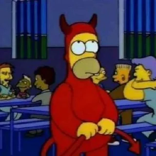 😈 emoji The Simpsons @stickee Telegram sticker 19 of 24
