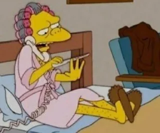 💅 emoji The Simpsons @stickee Telegram sticker 16 of 24