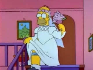 👰 emoji The Simpsons @stickee Telegram sticker 22 of 24