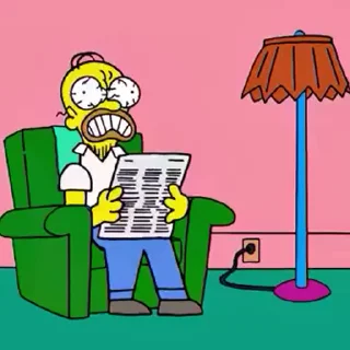 😡 emoji ‘The Simpsons | @iStickerLand, Telegram sticker 8 of 50