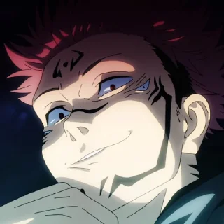 Sticker from 両面𝐒𝐔𝐊𝐔𝐍𝐀 -⛩ [ @JujutsuKaisen_Anime ]