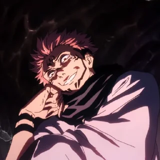Sticker from 両面𝐒𝐔𝐊𝐔𝐍𝐀 -⛩ [ @JujutsuKaisen_Anime ]