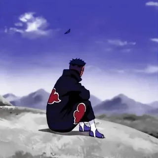 ☠ emoji Uchiha Clan Telegram sticker 9 of 28