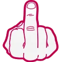 Sticker from Middle finger /@MH7night