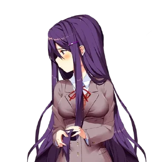🌟 emoji Yuri DDLC @aminacrotoy Telegram sticker 18 of 55
