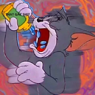 🥴 emoji Tom and Jerry Reactions Telegram sticker 8 of 22