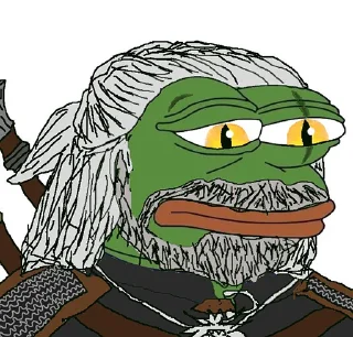 😐 emoji Witcher 3 Telegram sticker 24 of 46