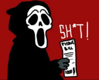 😐 emoji 👻ghostface👻 Telegram sticker 9 of 68