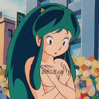 Sticker from @STIKERFORALL URUSEI YATSURA LUM LAMU' PHOTO STICKERS