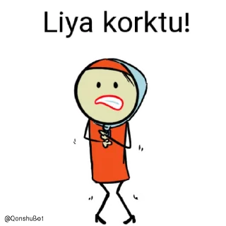 😰 emoji Liya @Qonshubot Telegram sticker 15 of 31