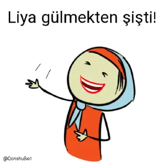 🤣 emoji Liya @Qonshubot Telegram sticker 23 of 31