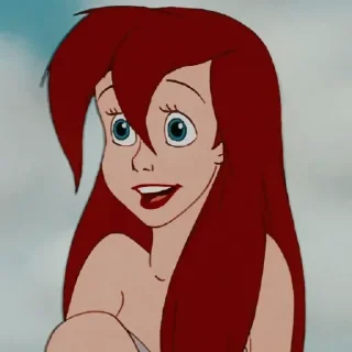 🧜‍♀ emoji ⇢ 𝘼𝙧𝙞𝙚𝙡 𝘿𝙞𝙨𝙣𝙚𝙮 | @AquaStickers 💎 Telegram sticker 7 of 80