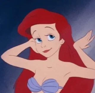 🧜‍♀ emoji ⇢ 𝘼𝙧𝙞𝙚𝙡 𝘿𝙞𝙨𝙣𝙚𝙮 | @AquaStickers 💎 Telegram sticker 20 of 80
