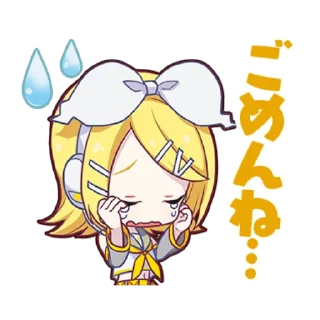 😥 emoji Hatsune Miku: Colorful Stage! Telegram sticker 7 of 39
