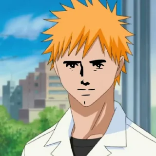 😐 emoji Ichigo che Telegram sticker 1 of 13