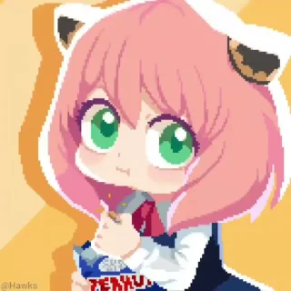 🥜 emoji 🥜 Anya Forger (@TodorokiShouto) Telegram sticker 5 of 41