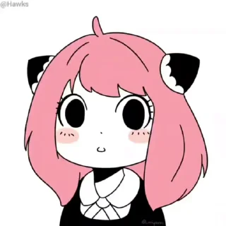 😏 emoji 🥜 Anya Forger (@TodorokiShouto) Telegram sticker 15 of 41