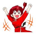🙋 emoji Ranma 1/2 Telegram sticker 6 of 40