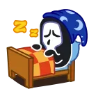 😴 emoji Крик @Stickersnew Telegram sticker 19 of 40