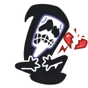 💔 emoji Крик @Stickersnew Telegram sticker 14 of 40