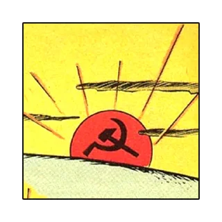 Sticker from Insane Commies from American Comics