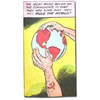 Sticker from Insane Commies from American Comics