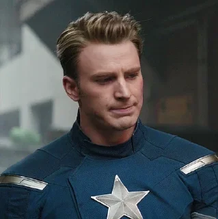 🇺🇸 emoji ❖ ，Steve Rogers - @DarknessStickers ✭ Telegram sticker 21 of 120