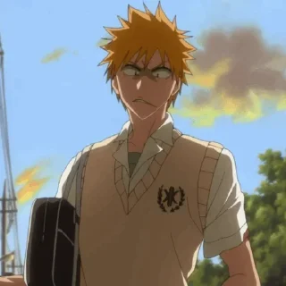 🍁 emoji Ichigo Kurosaki By (@Miyukotto) Telegram sticker 8 of 110