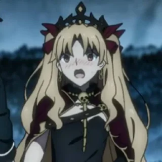 😳 emoji ereshkigal @stickerspackanime Telegram sticker 20 of 120