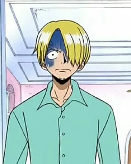 😨 emoji Le avventure di Sanji Telegram sticker 8 of 72
